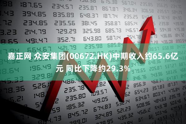 嘉正网 众安集团(00672.HK)中期收入约65.6亿元 同比下降约29.3%