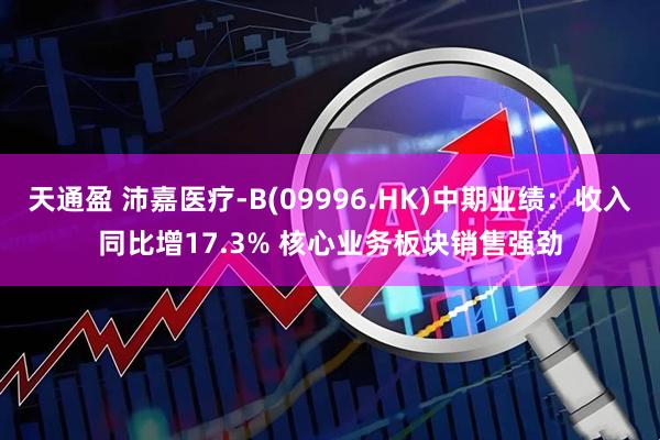 天通盈 沛嘉医疗-B(09996.HK)中期业绩：收入同比增17.3% 核心业务板块销售强劲